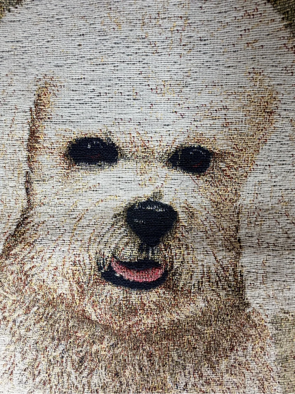 Robert May- Bichon Frisée Woven Tapestry Wall Wall Hanging